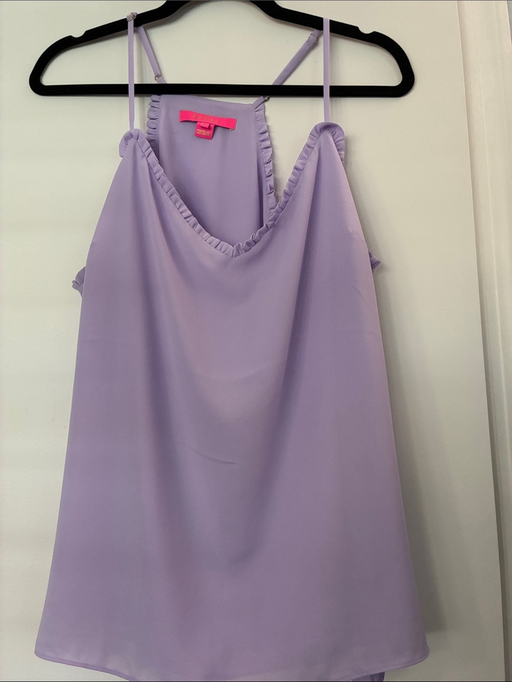 Lilly Pulitzer Lavender Ruffle-Trim Spaghetti Strap Cami